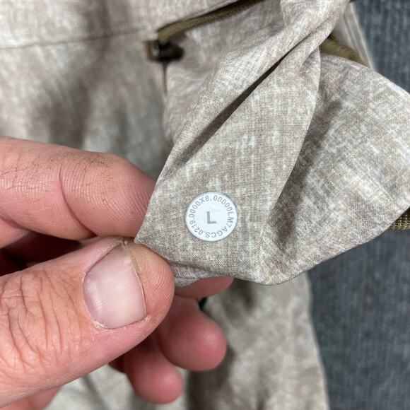 Lululemon T.H.E. Short 9" Liner Shorts Men's Large Beige Activewear Wicking - Picture 9 of 10